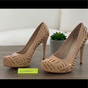 BCBGeneration Parade Platform Nude Heels Sz. 8